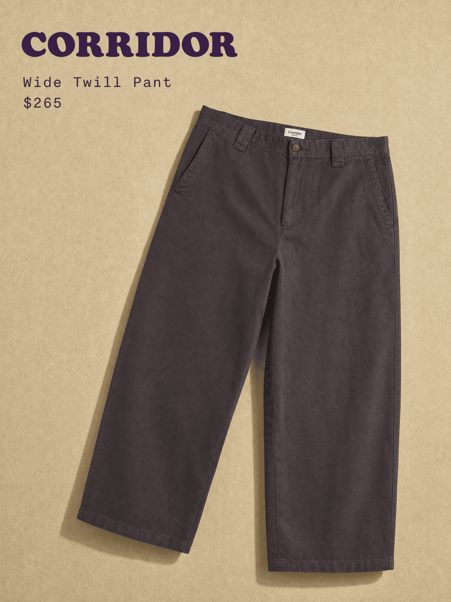 Corridor Wide Twill Pant