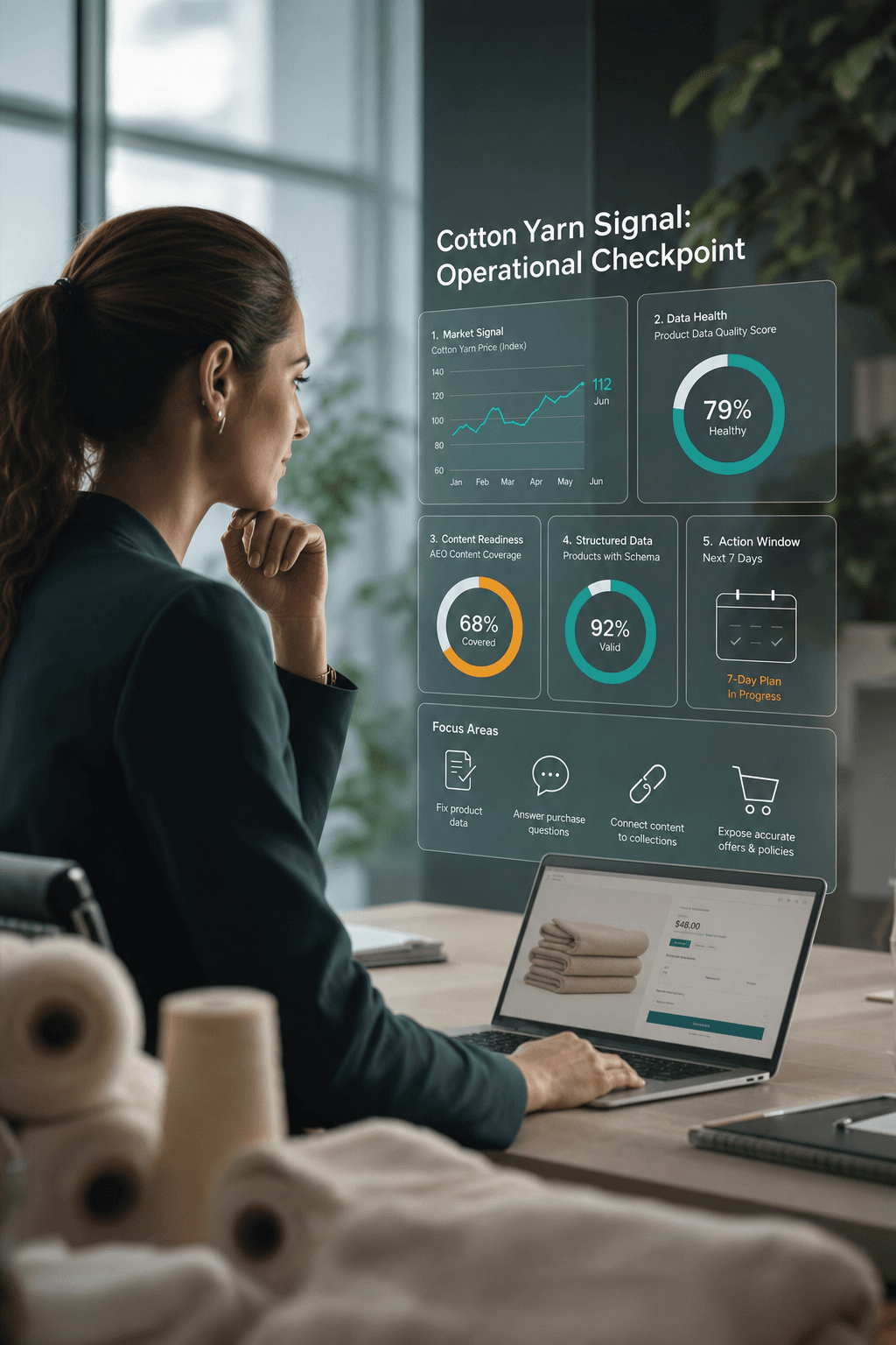 What Does Stable Cotton Yarn Pricing Mean for Shopify Brands Preparing for AI Commerce?