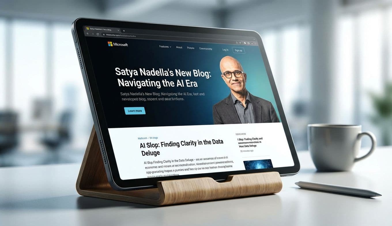 Satya Nadella on AI Slop vs. Sophistication: A Consumer Guide Satya Nadella on AI Slop vs. Sophistication: A Consumer Guide