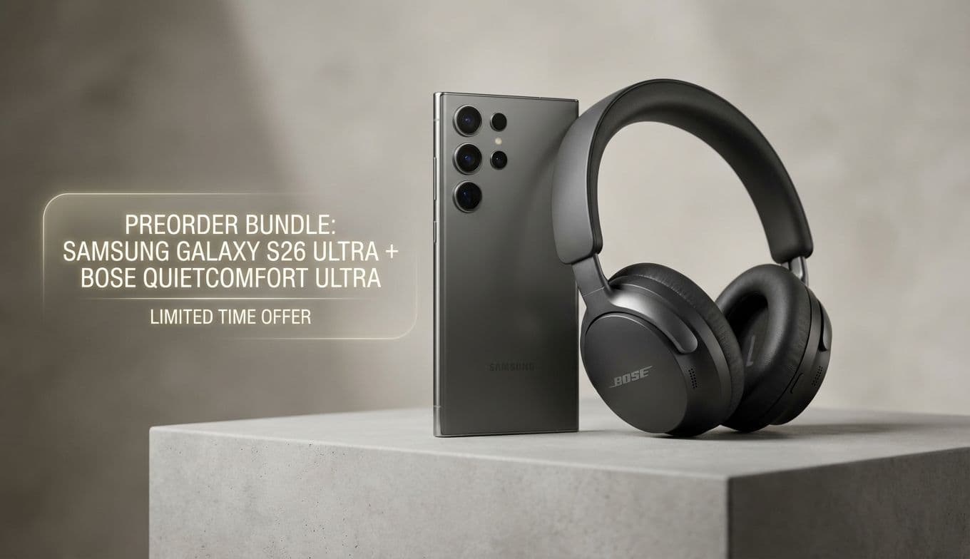 Samsung Galaxy S26 Ultra Preorder Deal & Bose QuietComfort Sale: Weekend Roundup