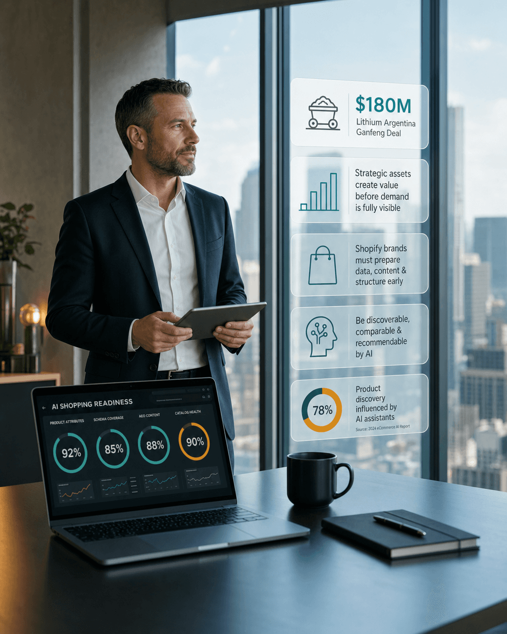What Does Lithium Argentina's $180M Ganfeng Deal Teach Shopify Merchants About AI Shopping Readiness?